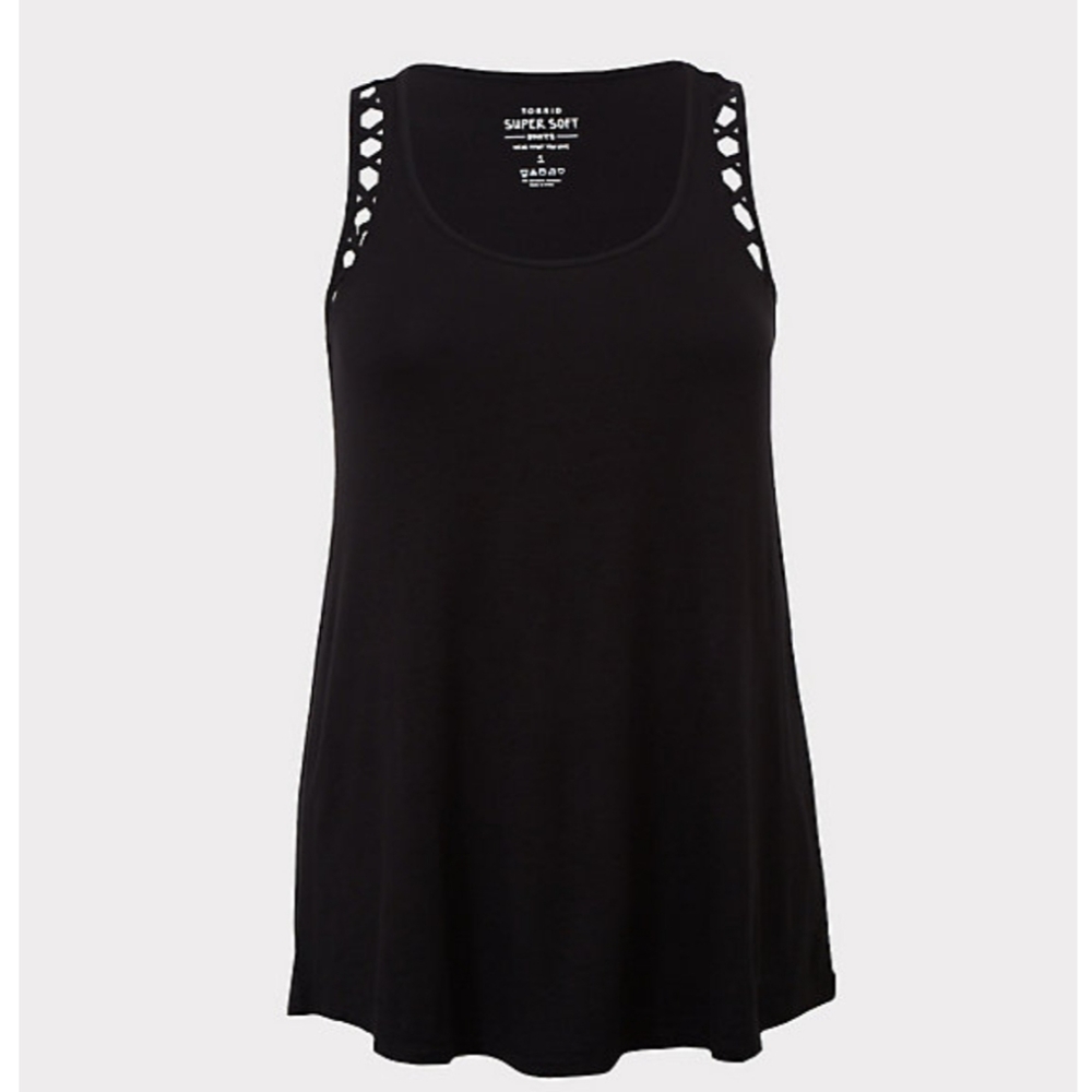 Torrid super soft lattice trim tank